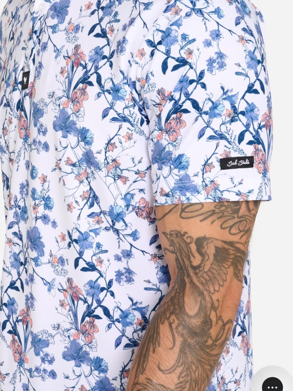 Bad Birdie Core Performance Polo Floral - Picture 7 of 13